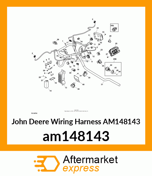 WIRING HARNESS, INSTRUMENT CLUSTER am148143