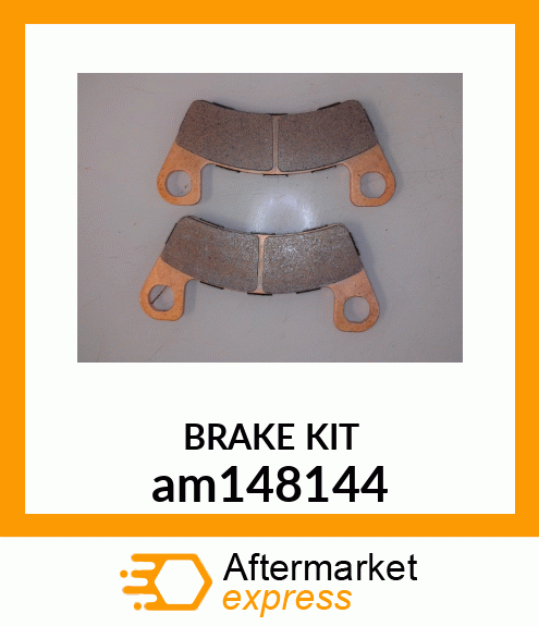 BRAKE KIT, KIT, BRAKE PAD, FRONT am148144