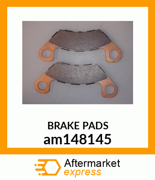 BRAKE KIT, KIT, BRAKE PAD, REAR am148145