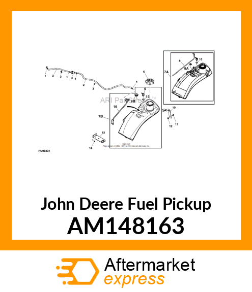 ASSY, X3R FUEL PICKUP/LO FUEL SEN AM148163