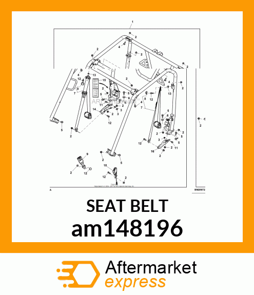 SEAT BELT, RETRACTOR, MY17 am148196