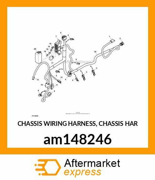 CHASSIS WIRING HARNESS, CHASSIS HAR am148246