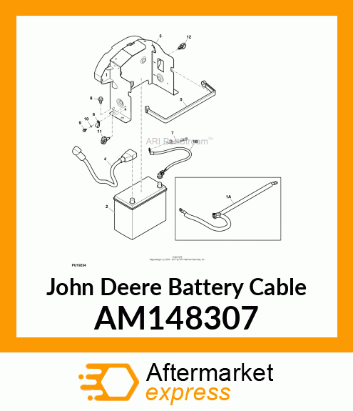 BATTERY CABLE, CABLE, POSITIVE BATT AM148307