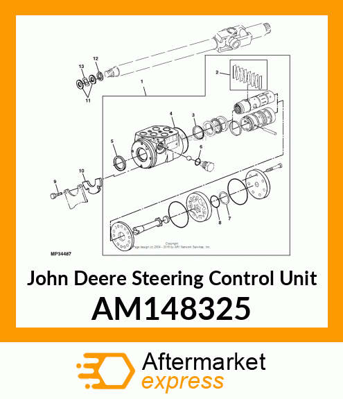 STEERING CONTROL UNIT, VALVE AM148325