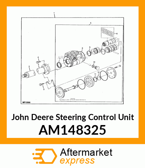 STEERING CONTROL UNIT, VALVE AM148325