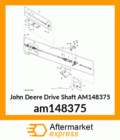 DRIVESHAFT, 4PASS am148375