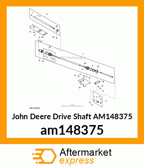 DRIVESHAFT, 4PASS am148375