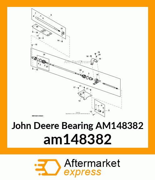 BEARING, ISOLATED BLOCK, WIDE am148382