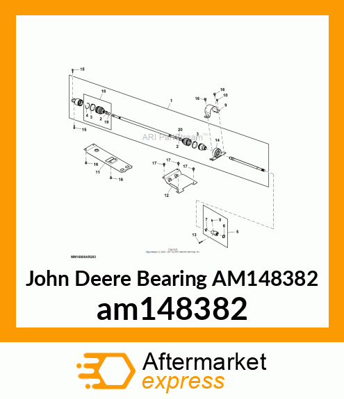 BEARING, ISOLATED BLOCK, WIDE am148382