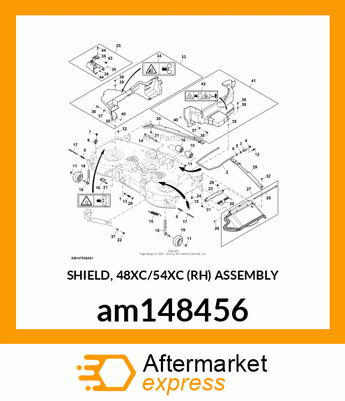 SHIELD, 48XC/54XC (RH) ASSEMBLY am148456