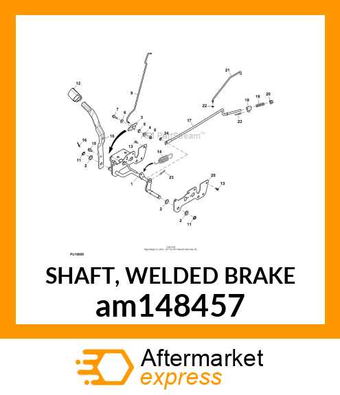 SHAFT, WELDED BRAKE am148457