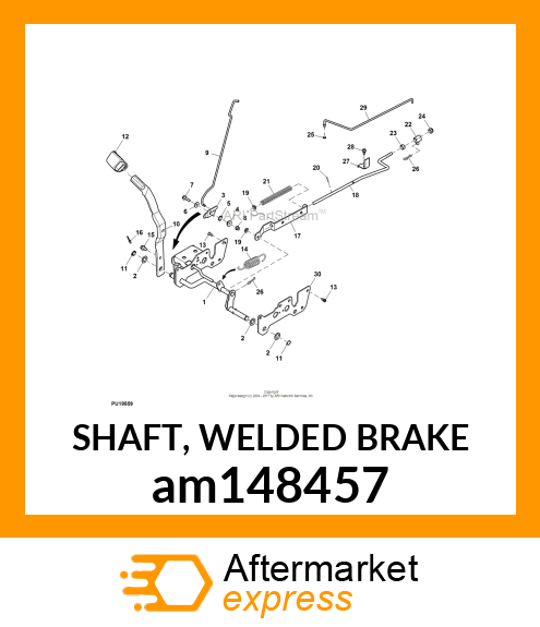 SHAFT, WELDED BRAKE am148457