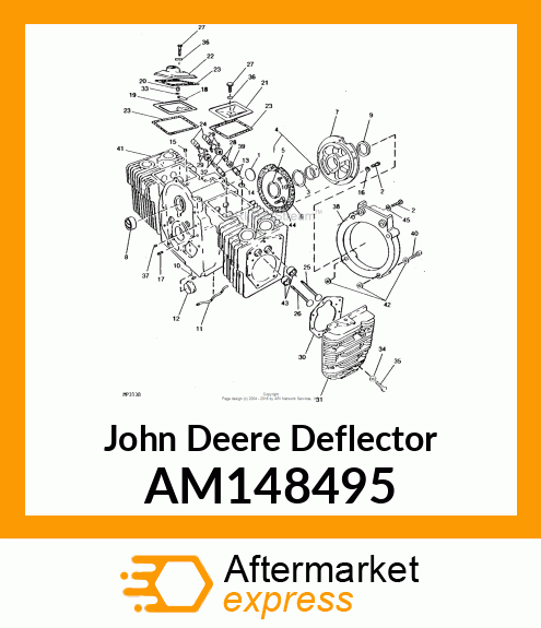 DEFLECTOR, BAFFLE ASSY AM148495