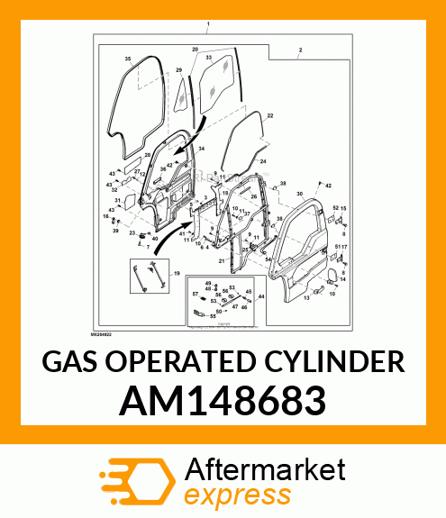 GAS OPERATED CYLINDER AM148683