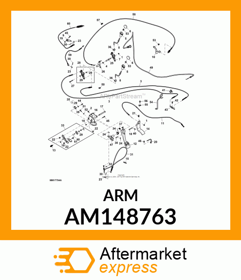 SECTOR, KIT, PARK BRAKE SECTOR AM148763