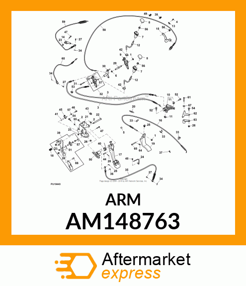 SECTOR, KIT, PARK BRAKE SECTOR AM148763