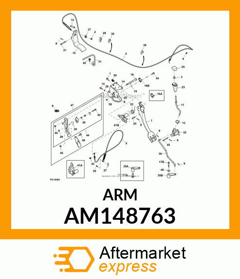 SECTOR, KIT, PARK BRAKE SECTOR AM148763