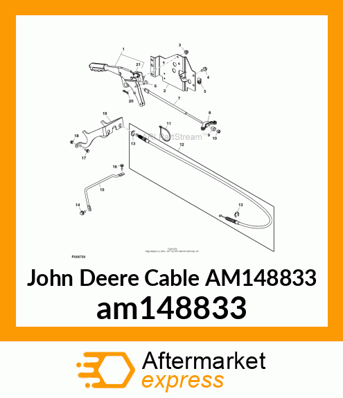 CABLE, CABLE, PARK BRAKE am148833