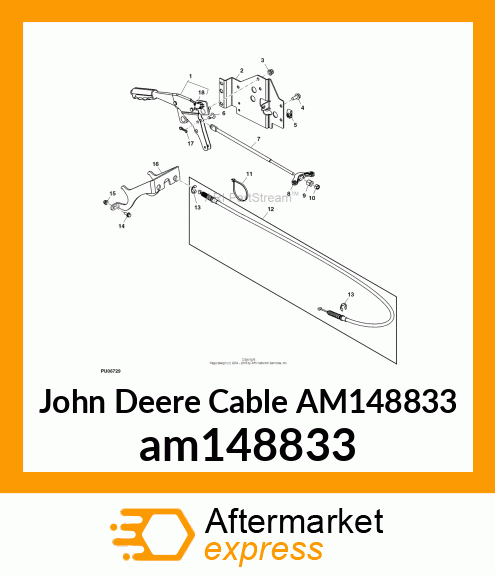 CABLE, CABLE, PARK BRAKE am148833