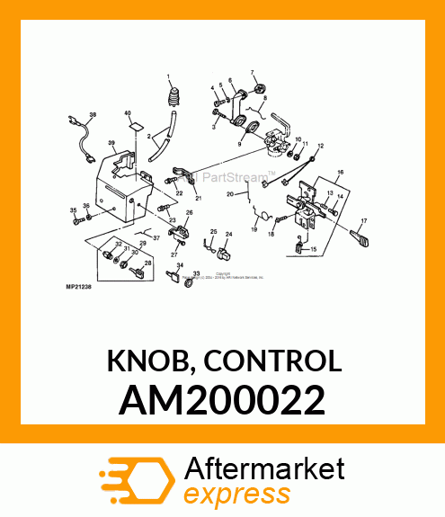 KNOB, CONTROL AM200022