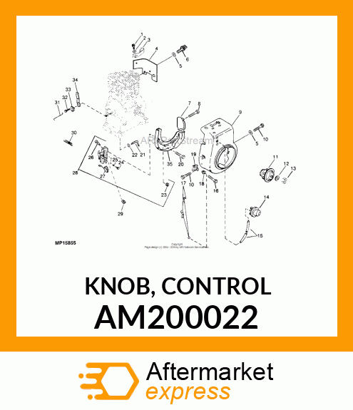 KNOB, CONTROL AM200022