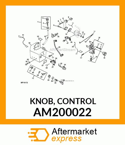 KNOB, CONTROL AM200022