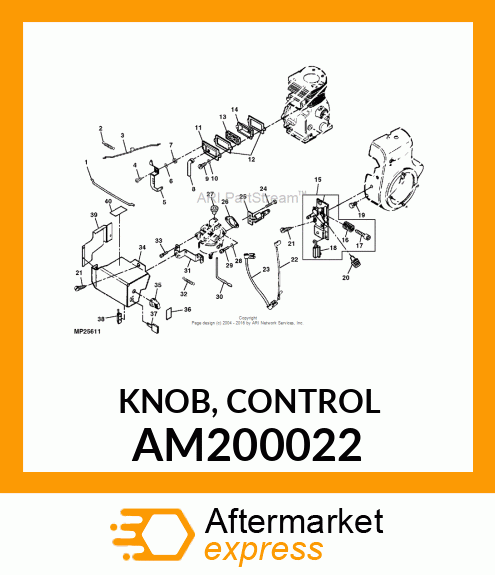 KNOB, CONTROL AM200022