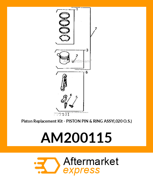 Piston Replacement Kit AM200115