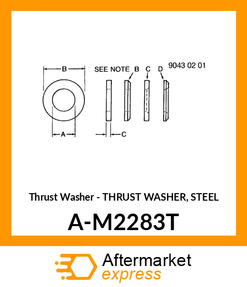 Thrust Washer - THRUST WASHER, STEEL A-M2283T