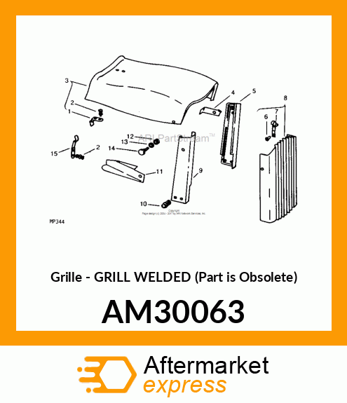 Grille - GRILL WELDED (Part is Obsolete) AM30063