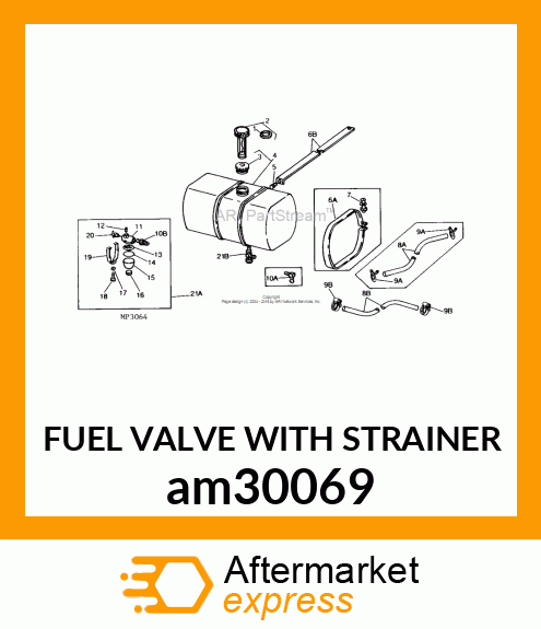 FUEL VALVE WITH STRAINER am30069