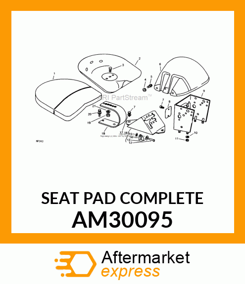 SEAT PAD COMPLETE AM30095