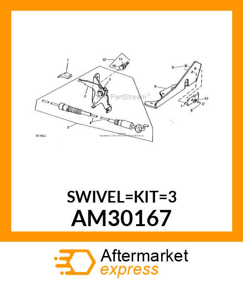 CONTROL SWIVEL W/HARDWARE AM30167