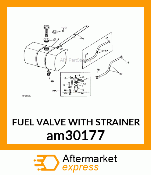 FUEL VALVE WITH STRAINER am30177