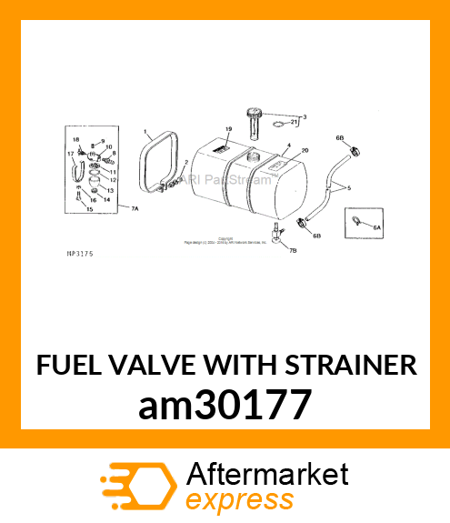 FUEL VALVE WITH STRAINER am30177