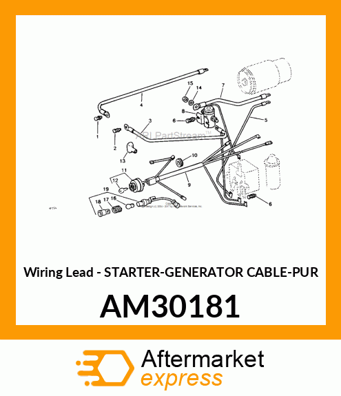 Wiring Lead - STARTER-GENERATOR CABLE-PUR AM30181