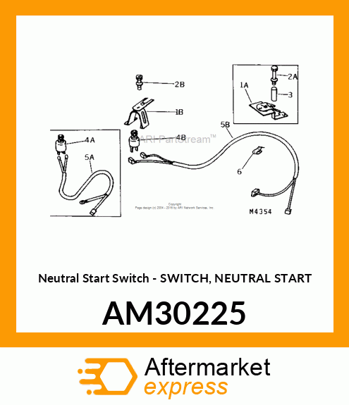 Neutral Start Switch - SWITCH, NEUTRAL START AM30225