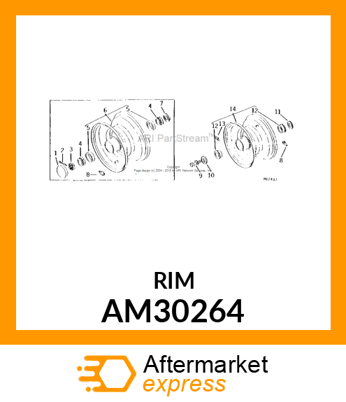 Wheel - FRONT WHEEL W/BRG ASSY-PUR AM30264