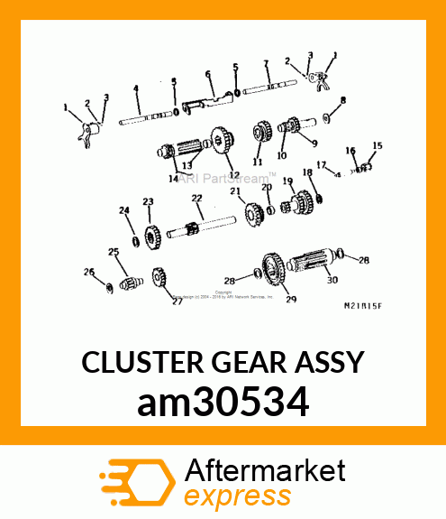 CLUSTER GEAR ASSY am30534