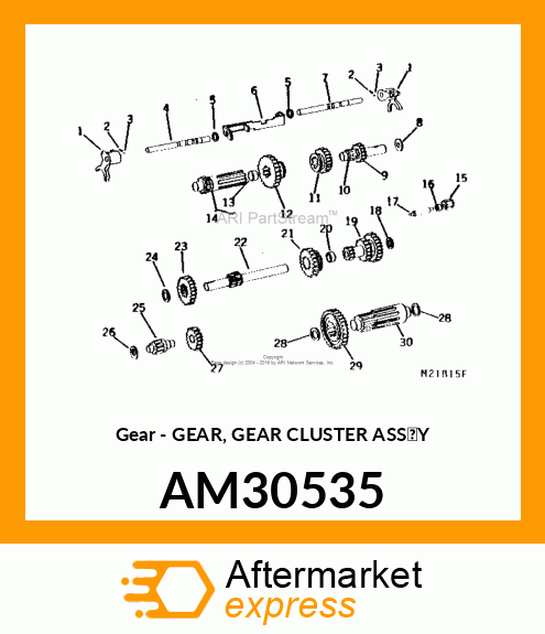 Gear - GEAR, GEAR CLUSTER ASS'Y AM30535