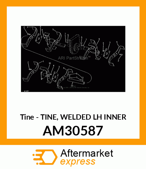 Tine - TINE, WELDED LH INNER AM30587