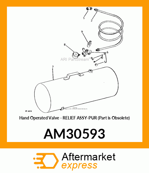 Hand Operated Valve - RELIEF ASSY-PUR (Part is Obsolete) AM30593