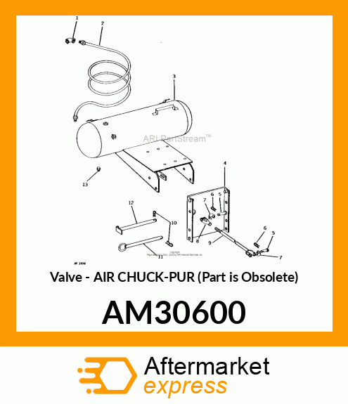 Valve - AIR CHUCK-PUR (Part is Obsolete) AM30600