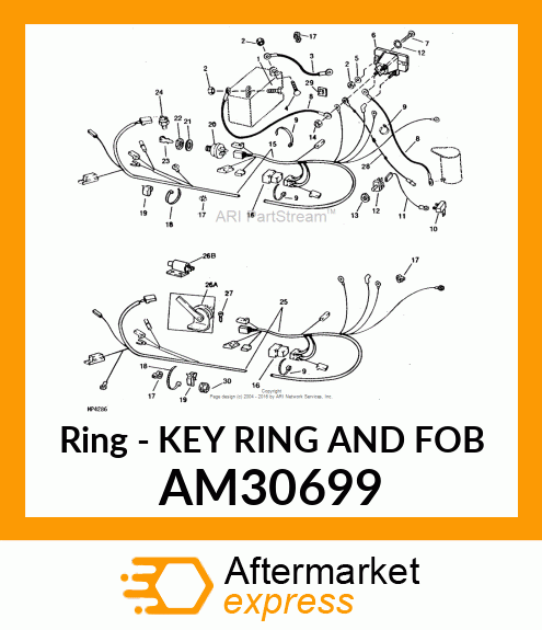 Ring - KEY RING AND FOB AM30699