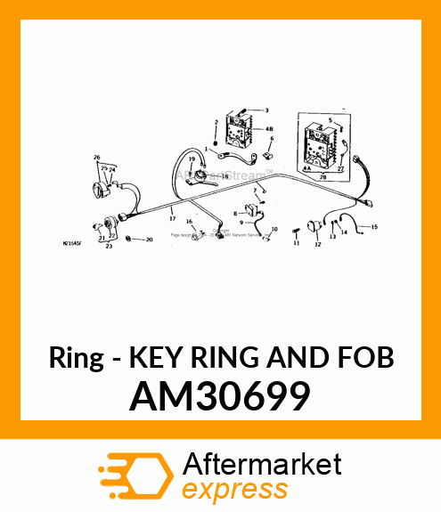 Ring - KEY RING AND FOB AM30699