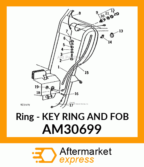 Ring - KEY RING AND FOB AM30699