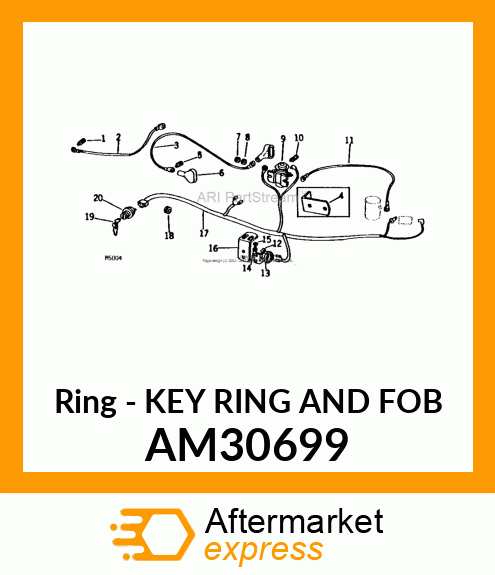 Ring - KEY RING AND FOB AM30699