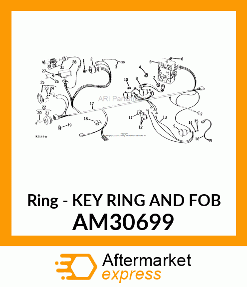 Ring - KEY RING AND FOB AM30699