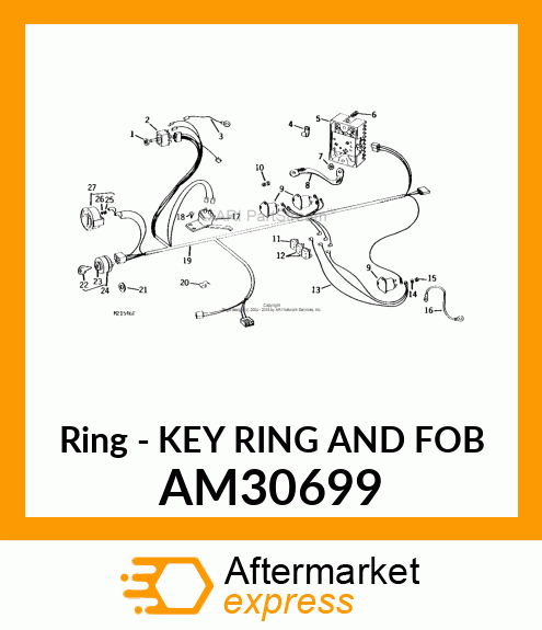 Ring - KEY RING AND FOB AM30699