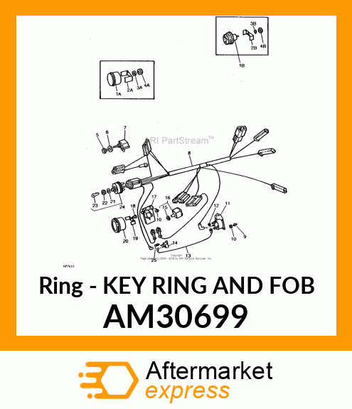 Ring - KEY RING AND FOB AM30699